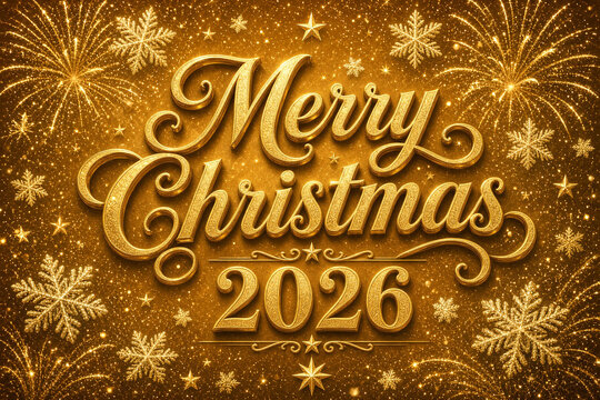 buon natale 2026 grafica oro 