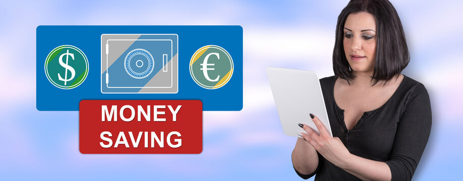 Concept of money saving