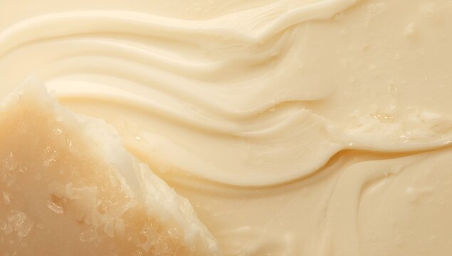 Creamy Smooth Butter Texture Close Up