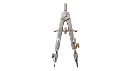 Precision metal compass tool for drawing circles and geometric shapes