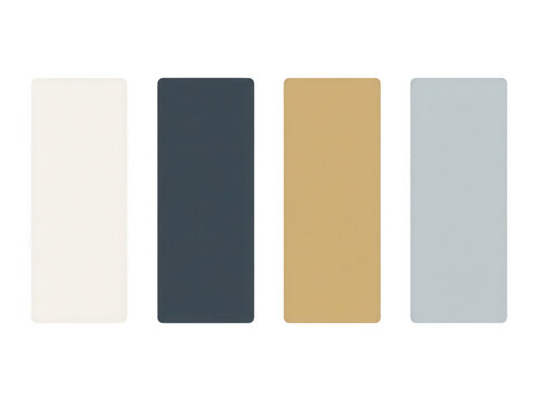 Vier vertikale Farbfl&auml;chen in einer minimalistischen Palette