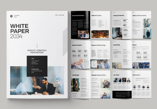 White Paper Brochure Template