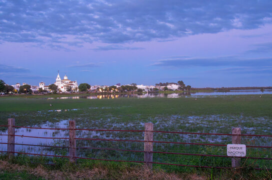 Hermitage of El Roc&iacute;o in Huelva, Spain. Pilgrimage center for the Andalusian brotherhoods.