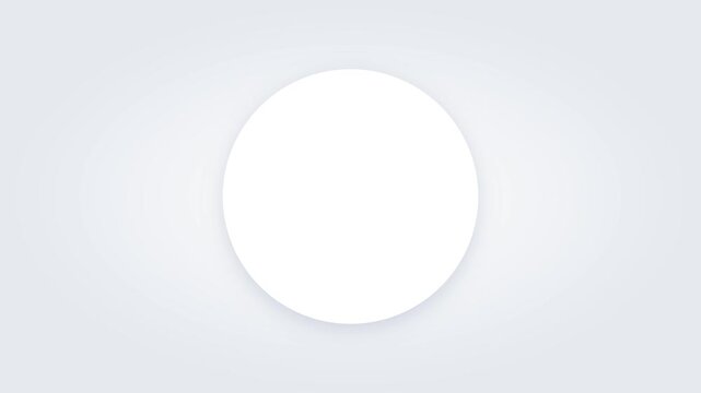 Minimalist motion graphics background with glowing circles