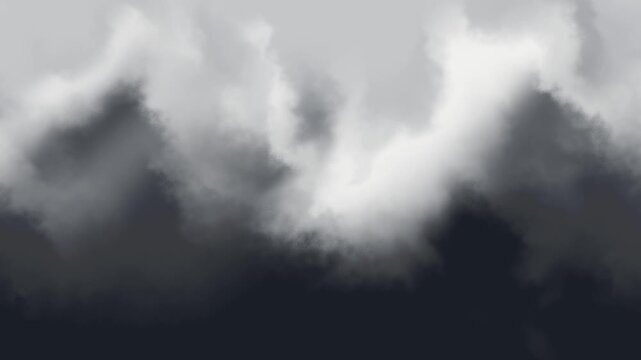Dark Moody Storm Clouds Gradient Background Digital Illustration