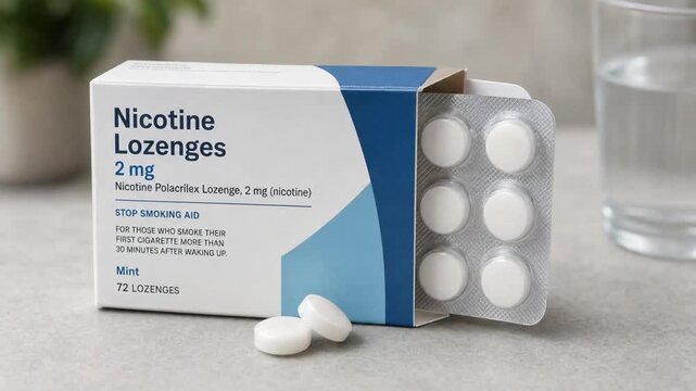 Nicotine lozenges.
