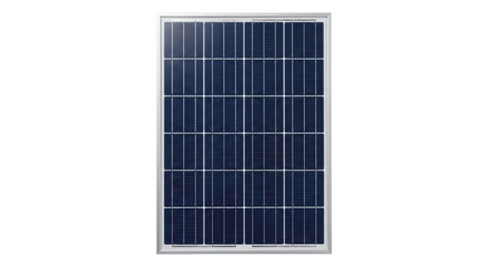 Single solar panel with a silver frame against a clean white background © Sapphire
