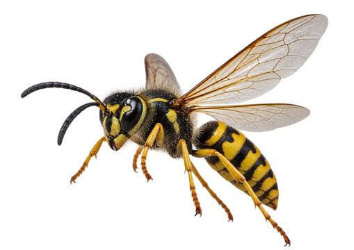bee isolated on white background