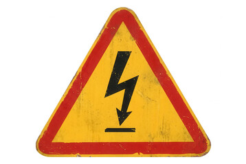 Placa de aviso de perigo de alta tensão