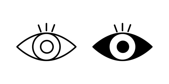 Visible Icon represents visibility, viewing, transparency, accessibility, openness, and making information or content clearly available.