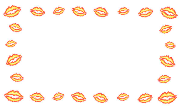 Flaming lips horizontal frame template banner