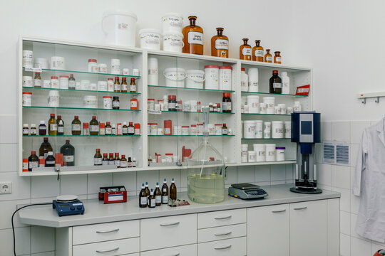 Interior of a lab in a pharmacy