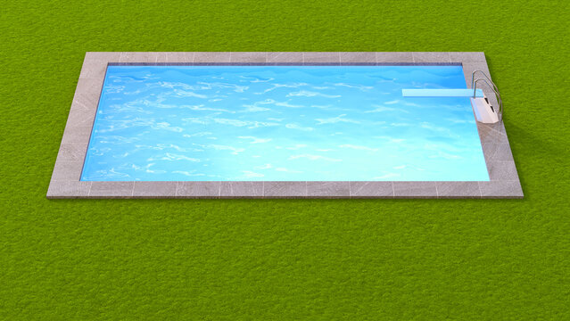 3D-Rendering, Swimming pool
