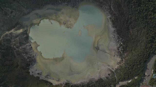 Kawah Putih White Crater from above