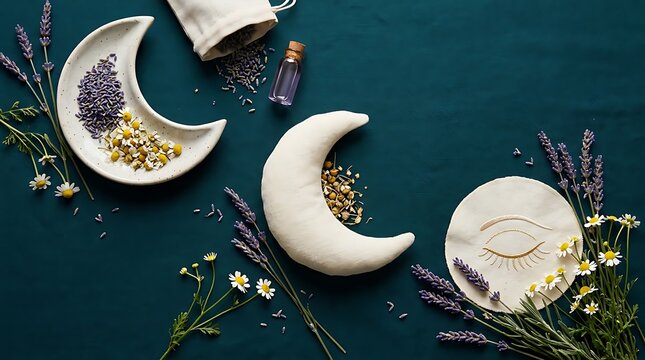Herbal Sleep Aid Composition with Lavender and Chamomile