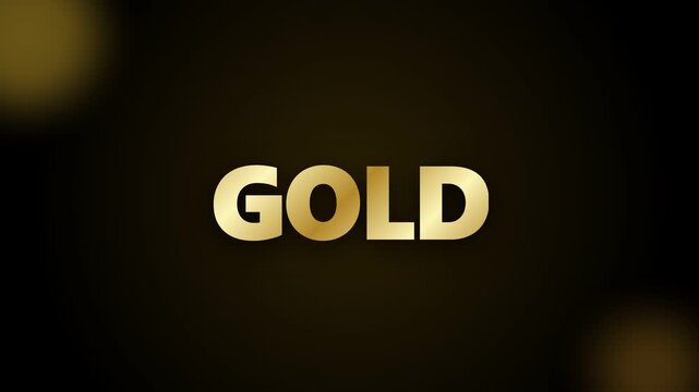 Gold Highlighted Text in Soft Focus Dark Background