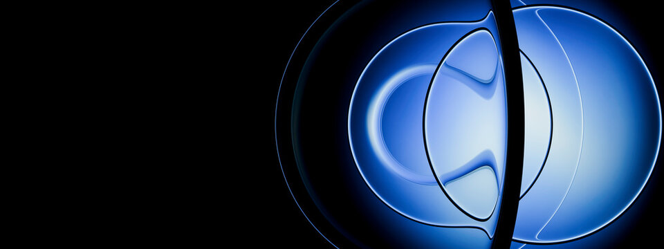3D Blue Abstract Sphere