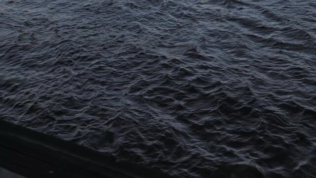 Early morning shot of East River waves at Pier 15 East River Esplanade