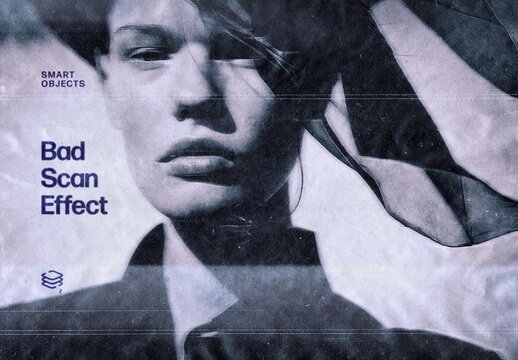 Bad Scan Effect For Poster And Social Media Design