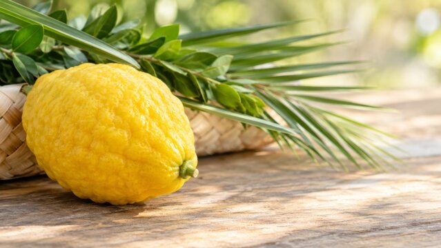 Sukkot cultural festival celebration concept
