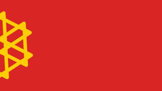 abstract background with red ribbon