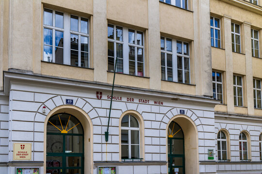 vienna public school building,  Vienna, Austria July 18, 2026
