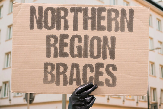 "Northern region braces" Area prepares for potential military conflict. PREPARATION. REGION. DEFENSIVE. ALERT. MILITARY.