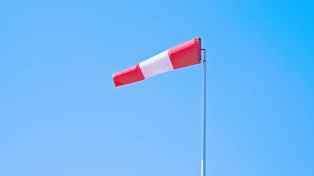 Wind Sleeve Cone Windsock Speed and Direction Indicator Hung from Pole