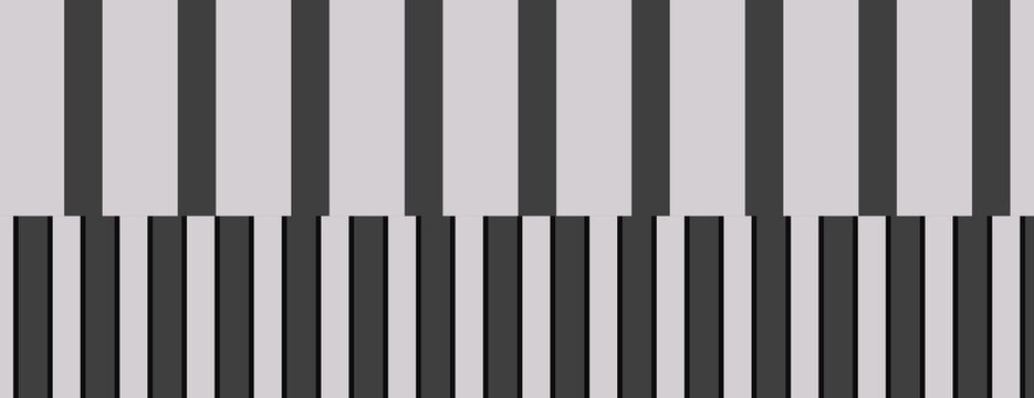 Monochrome piano keys pattern background