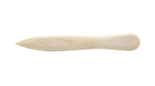 Bookbinding bone folder on transparent background