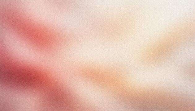 Abstract gradient background panoramic style with soft glowing blush pink, pearlescent ivory, powdery champagne and soft rose color blend and grainy texture