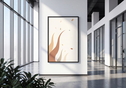 Modern Wall Poster Frame Mockup
