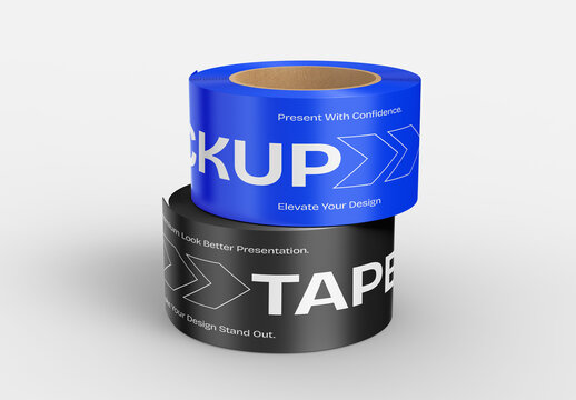 Duct Tape Roll Mockup Set