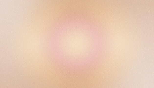 Abstract gradient background panoramic style with soft glowing soft peach, blush pink, golden champagne and pearlescent white color blend and grainy texture