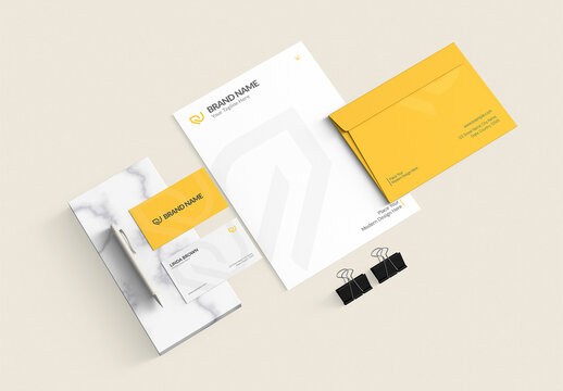 Company Branding Stationery Mockup Set