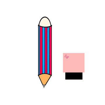 pencil and eraser