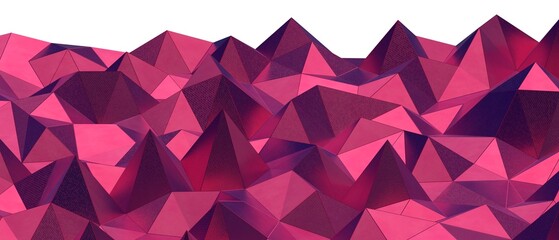 Fototapeta premium Dynamic abstract background featuring sharp geometric shapes in shades of pink.
