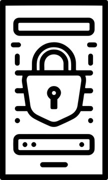 Secure server tower with a central padlock shield icon vector design
