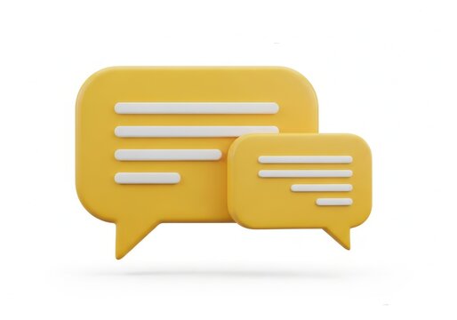 Modern conversation speech bubble icon set