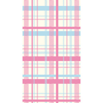 Pastel Pink and Blue Plaid Pattern Background