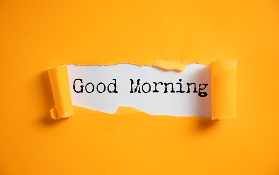 card with the text good morning