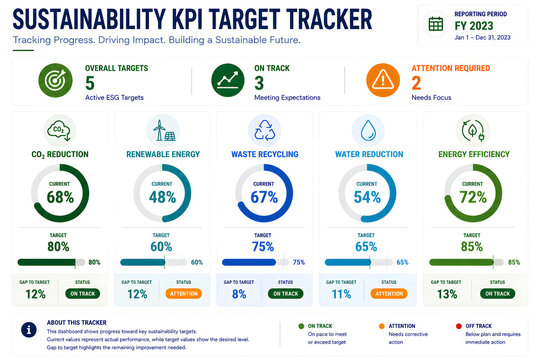 Sustainability KPI Target Tracker