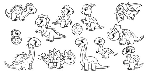 Dinosaur Coloring Pages © Valerii