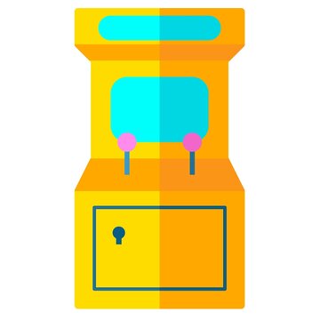 Classic Arcade Machine Gaming Icon