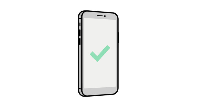 vector illustration of a mobile phone