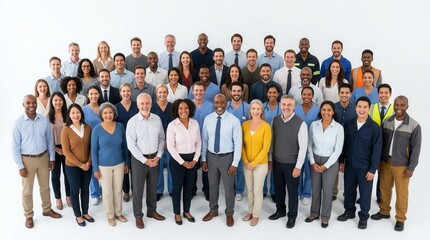 Obraz premium Diverse Group Of Professionals Standing Together In A Studio