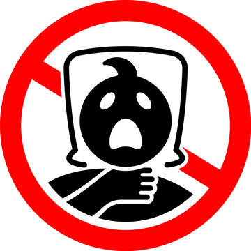 classic child danger risk of suffocation symbol sign red circle simple vector isolated on transparent background
