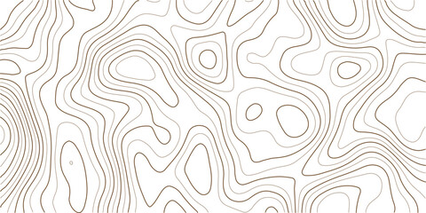 Abstract contour lines topographic map background, seamless beige vector geographic pattern on white, minimalist topography design for maps, surveys, and travel © MD.HUZZATULLAHISLAM