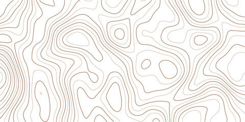 Topographic contour lines map pattern, elevation map illustration, abstract landscape vector, geographic terrain design, seamless map texture for navigation and geography projects © MD.HUZZATULLAHISLAM
