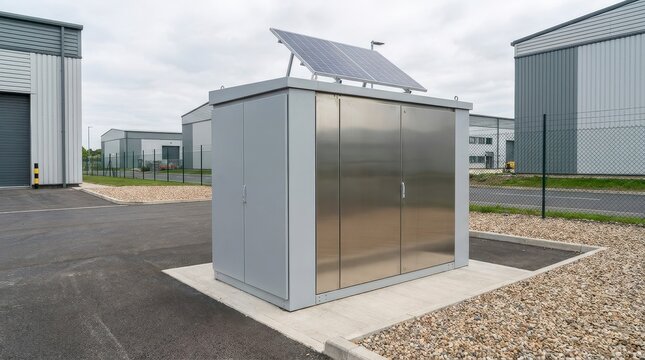 Energy Storage Cabinet With Solar Panel for Innovative Renewable Energy Management in Modern Urban Landscape